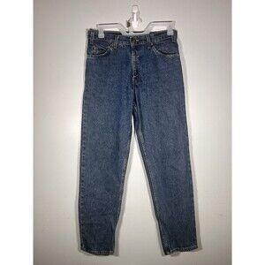 Vtg Levis 550 Jeans Means 33x32 Blue Denim Relaxed Fit Tapered Leg Pants 90s USA